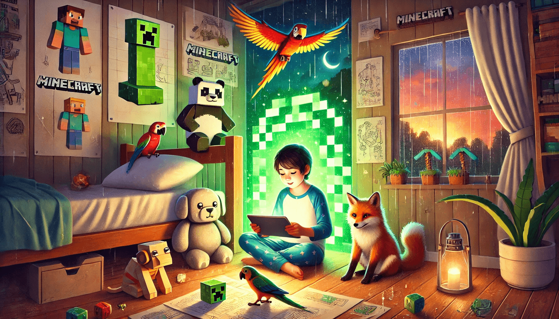Max Builds a Minecraft Zoo - A magical bedtime story for children